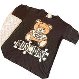 Moschino T Shirt Loose Leisure Sports Short Sleeve