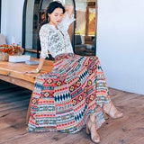 Coachella Music Festival Outfits Floral Skirt Summer Seaside Vacation Style Beach Dress