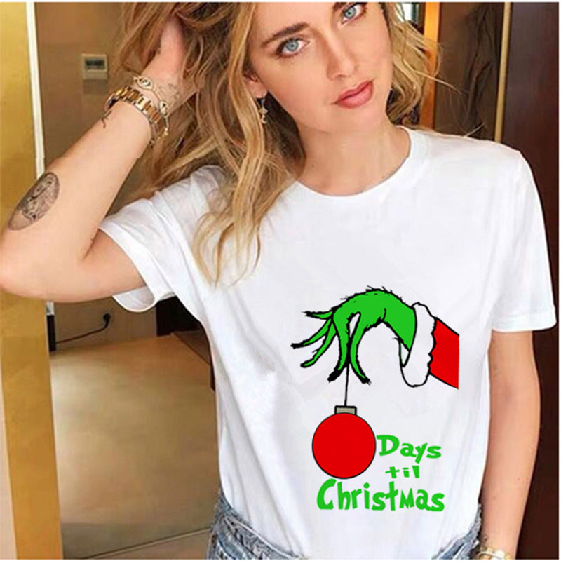 Men and Women Grinch Shirt Christmas Grinch Pattern T-shirt