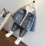 Toddler Boys Jackets Boys' Denim Jacket Spring and Autumn