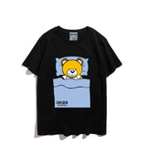 Moschino T Shirt Teddy Bear Pattern Quick-Drying Loose Short Sleeve
