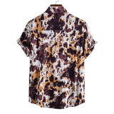 Camp Collar Shirt Short Sleeve Print