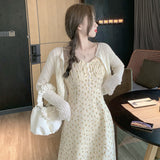 Regency Dress Platycodon Grandiflorum Strap Floral Dress