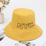 Women Bucket Hat Fisherman Middle Brim Sun Protection