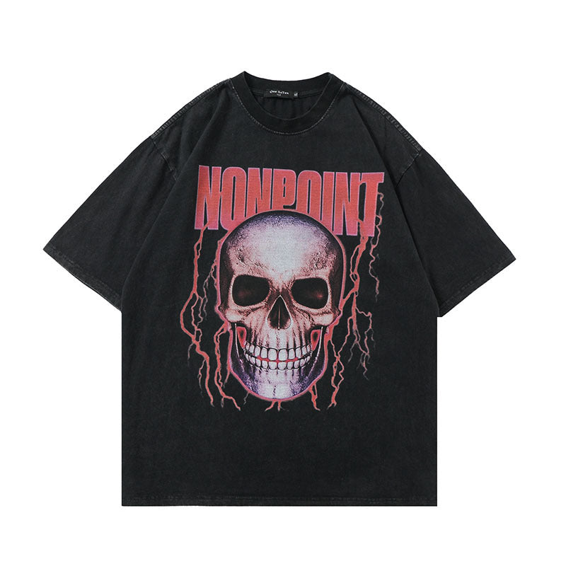 Skull T Shirt T Punk Skull Print