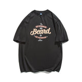 Men T Shitrs Letter Printed Round Neck