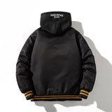 Varsity Jacket Cotton Jacket Hooded Baseball Uniform Coat