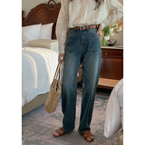 Gloria Vanderbilt Jeans Blue High Waist Straight Loose Drooping
