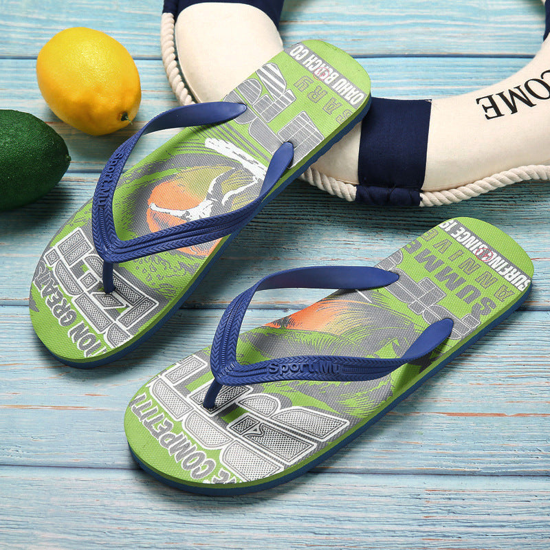 Beach Slippers Flip Flops Men's Summer Casual Men's Beach Slippers