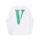 Vlone Sweatshirt Letter Printed Longsleeved Tshirt Couple Wear Round Neck Pullover