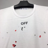Off White T Shirt One Arrow Men'S Casual Short Sleeve Tshirt Owt