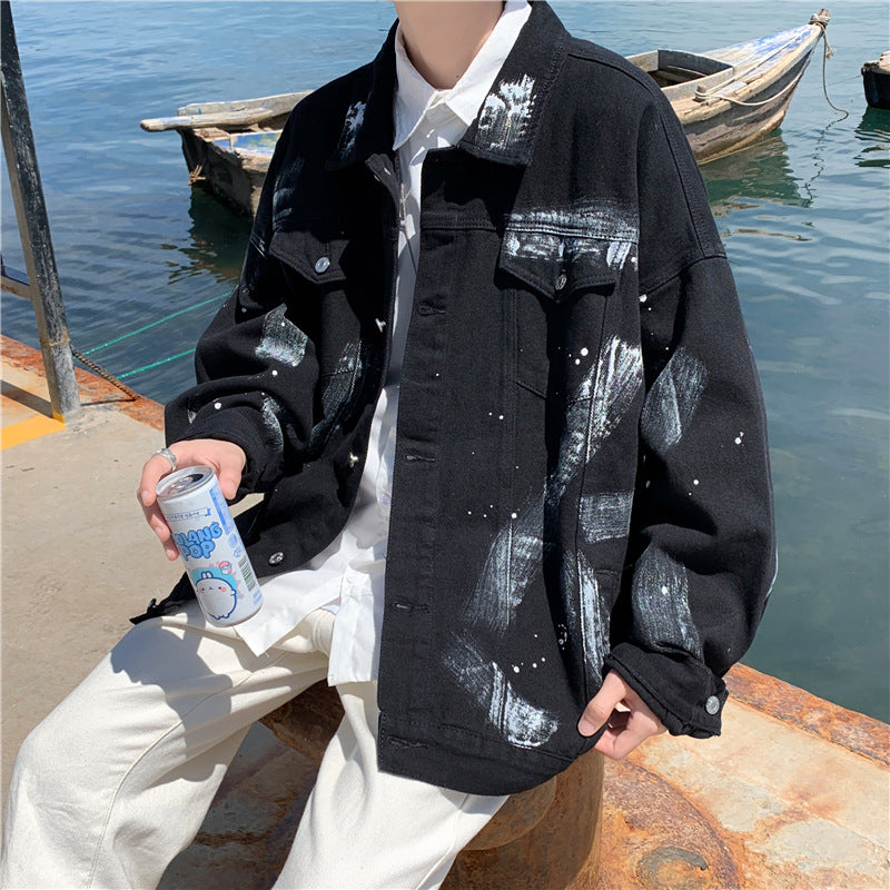 Men Denim Jackets Spring and Autumn Denim Jacket for Men
