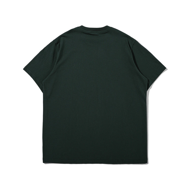 Men T Shitrs Creative Letters Printed Small Neckline