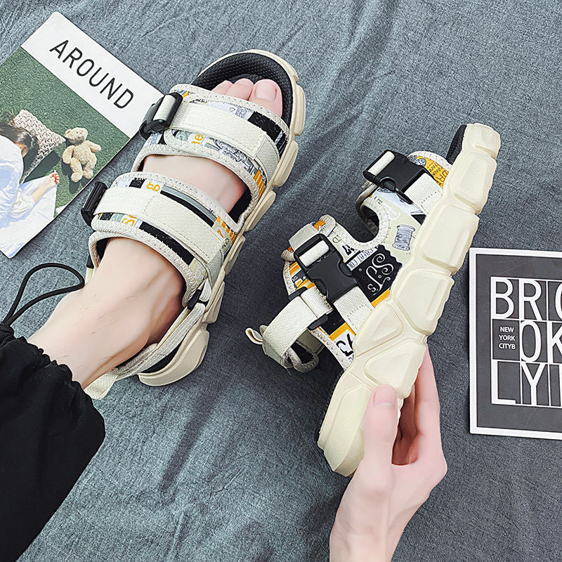 Men's Sandals Indoor and Outdoor Beach Sandals Sport Flip Flops Comfort Casual Sandal Summer Men's Casual Beach Shoes