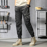 Cuffed Cargo Pants Fall Loose Sports and Leisure