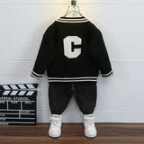 Toddler Boys Jackets Children's Sweater Sweater Cardigan College Style