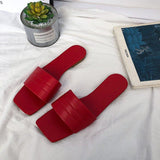 Women Open Toe Sandals Flats Summer Fashion Casual Flat Bottom Slippers