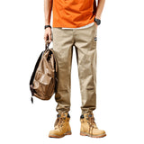 Cuffed Cargo Pants Men's Overalls Men's Spring and Autumn Loose Pants Casual Pants