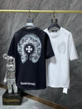 CHH Chrome Hearts T Shirts Sanskrit Cross Virtual Three-Dimensional