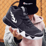 Basketball Shoes Men's High-Top Mesh Basketball Shoes Outdoor Casual Sneakers