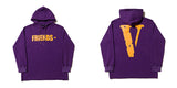Vlone Hoodie Autumn And Winter Clothes Black And White Large V-Shaped Female Men And Women Couple Hooded Sweater