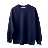 Men Sweatshirts Solid Color round Neck Sweater Japanese Style Thin Loose