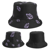 Bucket Hat Fishing Cap Cotton Print Fisherman Hat Female Summer Street Print