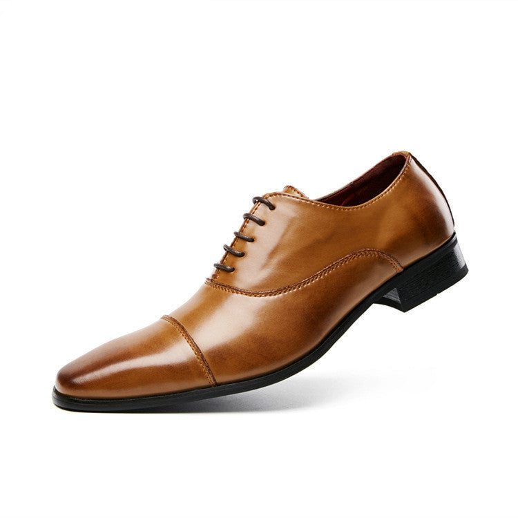 Men's Dress Shoes Classic Leather Oxfords Casual Cushioned Loafer Male Dress Shoes