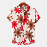Camp Collar Shirt Floral Short Sleeve Printed Shirt