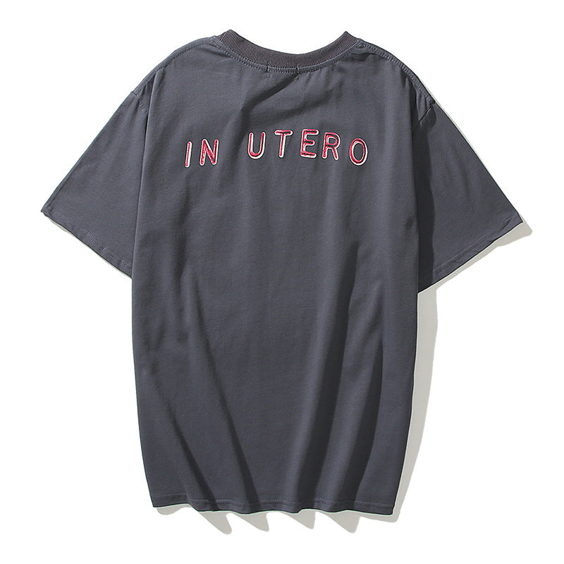 Nirvana T Shirt Nirvana Band Angel Distressed Couple Loose Retro