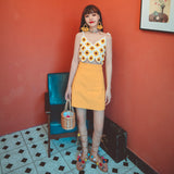 Coachella Music Festival Outfits Cutout Sling Vacation Knitted Vest