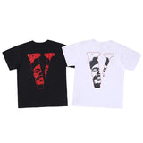 Vlone T Shirt Summer Clothing Short Sleeve Tshirt Plus Size Retro Men'S Half Sleeve Tee Vlone Sports