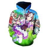 Anime Hoddies Horse Racing Women's Second Season Cartoon Cosplay Sweater