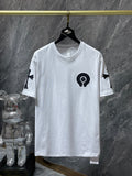 CHH Chrome Hearts T Shirts Machine Embroidery Cross Short Sleeve T-shirt