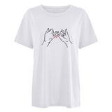 Valentine's Day T Shirt Casual T-shirt Short Sleeve Love Printed T-shirt