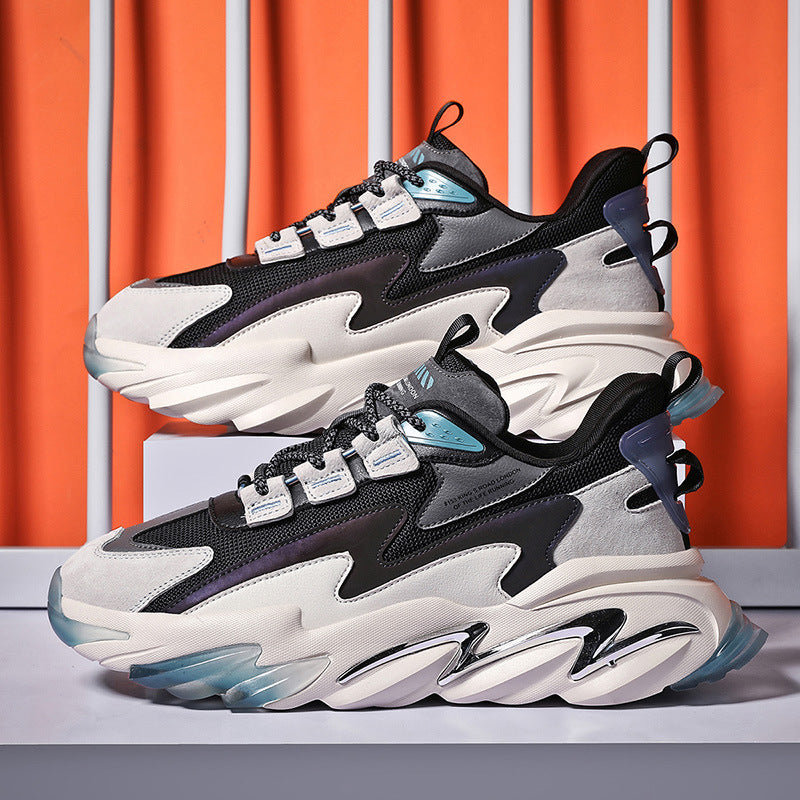 Men's Sneaks & Athletic Jogging Shoes Men's Shoes Height Increasing Leisure Platform Sneakers Summer