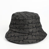 Bucket Hat Fishing Cap Cotton Print Fisherman Hat Vintage Denim Fashion Casual Sun-Proof Hat