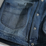 Men Denim Jackets Workwear Denim Jacket Japanese-Style Retro Loose Cardigan
