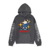Anime Hoddies Poji King Printed Hoodie Autumn and Winter Fleece-Lined Hoodies