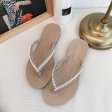 Women Open Toe Sandals Flats Plus Size Summer Leisure Sandals Beach Fashion Outerwear
