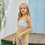 Children Swimsuit Lace Print Cute Fashion Bikini Swimsuit for Women