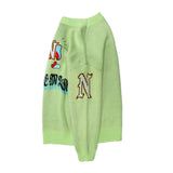 Men Sweater Embroidered Letter Jacquard Sweater Sweater Men's Long Sleeve