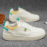 Flat Shoes Men's Summer Large Size Casual Multicolor Skateboard Shoes Trendy Sports White Shoes Men