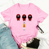Squid Game Costume Creative Casual Short-Sleeved T-shirt
