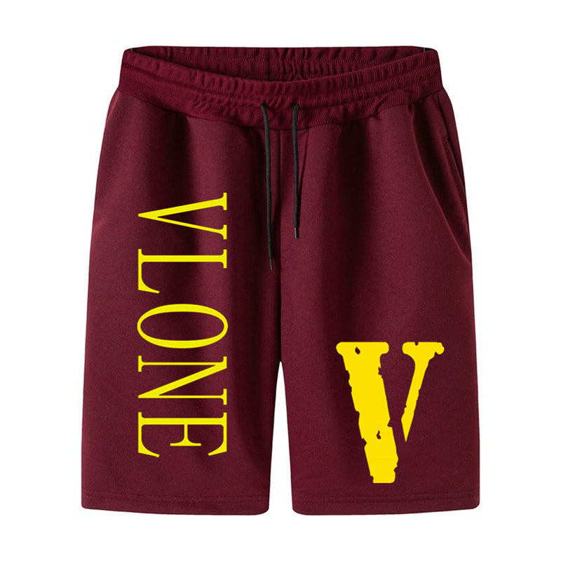 Vlone Shorts Men'S Summer Casual Sports Pants Loose Pants