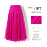 MIDI Mauve Skirt Long Skirt Large Swing Skirt Slimming A- line Skirt Cover Purple Gauze Skirt