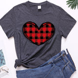 Valentine's Day T Shirts Couples Printed Women's T-shirt Loose T-shirt