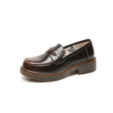 Mary Jane Shoes Summer Beef Tendon Retro Loafers