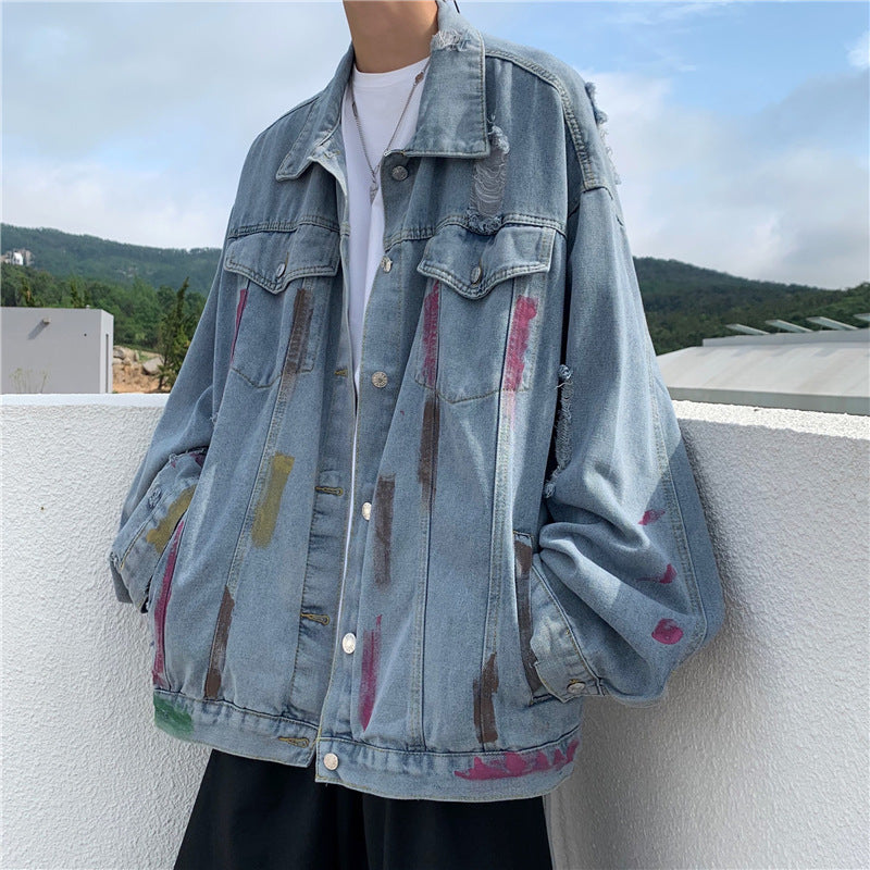 Men Denim Jackets Men's Korean Jacket