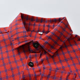 Children Jean Jackets Autumn and Winter White Bottoming Shirt Plaid Autumn Men